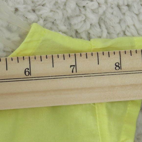 Carter's Sleeveless Blouse‎ Size 9 Months 100% Cotton, Yellow~ White Embroidery - Picture 8 of 8